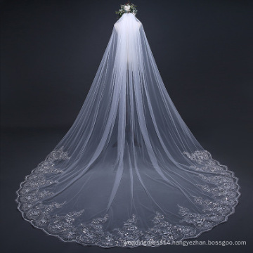 Bride Use Wedding Accessories White Wholesale bridal veils long lace wedding veils